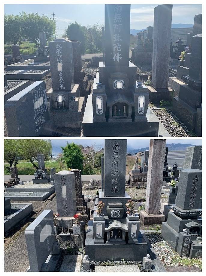 2025年4月施工　二つ並んだお墓