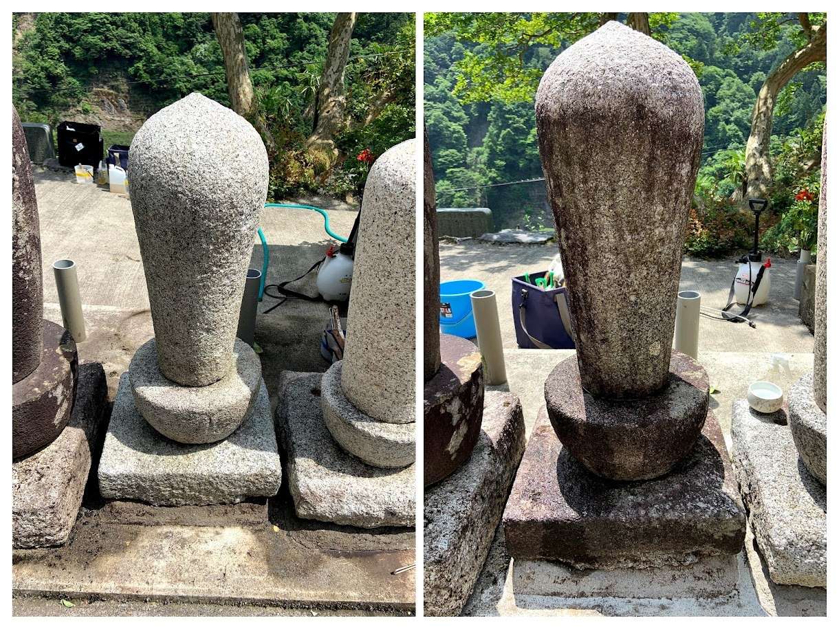 2020年6月施工　お寺の住職のお墓です。